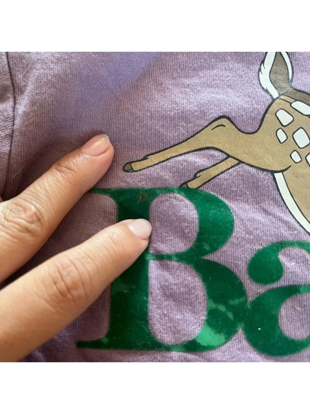 GAP Lavender Bambi Long Sleeve Tee